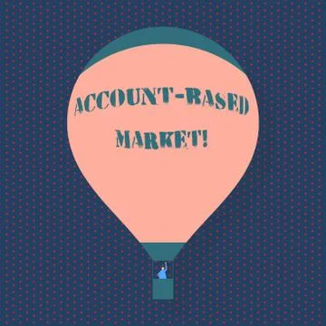 Handwriting text writing Account Based Market. Concept meaning resources target 스톡 일러스트