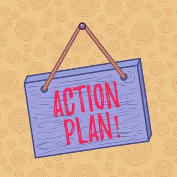 Handwriting text writing Action Plan. Concept meaning proposed strategy or イラスト素材