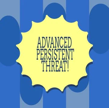 Handwriting text writing Advanced Persistent Threat. Concept meaning Stock Illustration