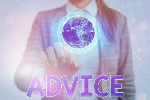 Handwriting text writing Advice. Concept meaning guidance or recommendations Stock Photos