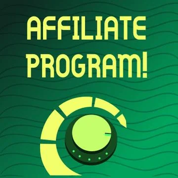 Handwriting text writing Affiliate Program. Concept meaning automated electronic Stock Illustration