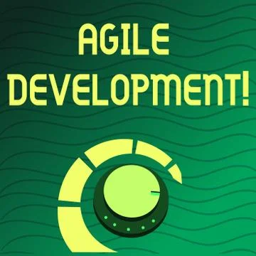 Handwriting text writing Agile Development. Concept meaning alliance between 스톡 일러스트