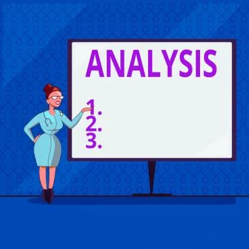 Handwriting text writing Analysis. Concept meaning examination of anything Illustrazione stock