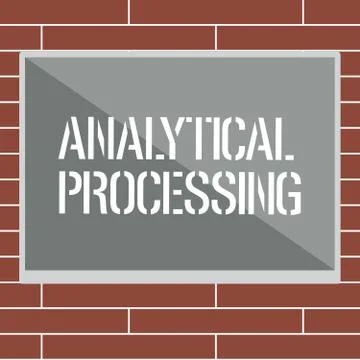 Handwriting text writing Analytical Processing. Concept meaning easily View イラスト素材