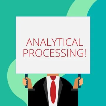 Handwriting text writing Analytical Processing. Concept meaning easily View 스톡 일러스트