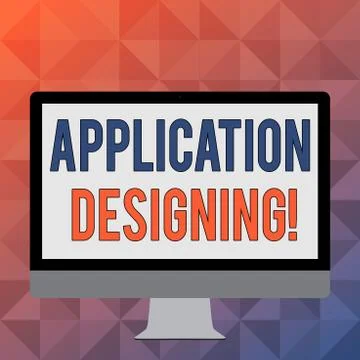 Handwriting text writing Application Designing. Concept meaning develops 스톡 일러스트