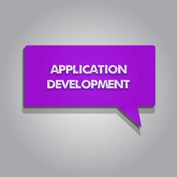 Handwriting text writing Application Development. Concept meaning creation of イラスト素材