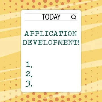 Handwriting text writing Application Development. Concept meaning process of  イラスト素材