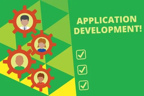 Handwriting text writing Application Development. Concept meaning creation of イラスト素材