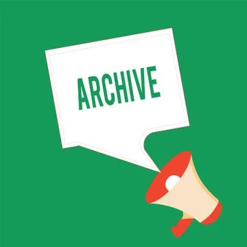 Handwriting text writing Archive. Concept meaning Collection Historical 库存插图
