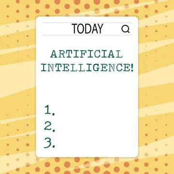 Handwriting text writing Artificial Intelligence. Concept meaning perform tas Stock Illustration