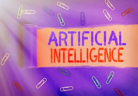 Handwriting text writing Artificial Intelligence. Concept meaning Machine copy 写真素材