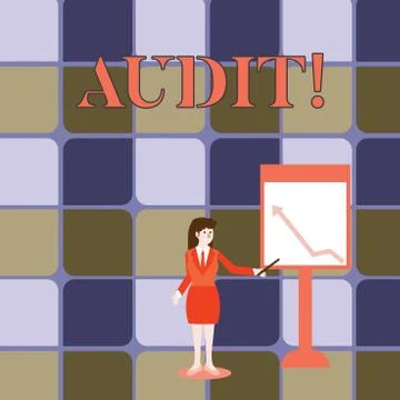 Handwriting text writing Audit. Concept meaning Local company auditors perform Stock Illustration
