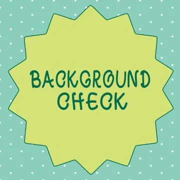 Handwriting text writing Background Check. Concept meaning way to discover 스톡 일러스트