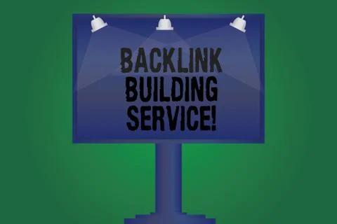 Handwriting text writing Backlink Building Service. Concept meaning Increase 스톡 일러스트