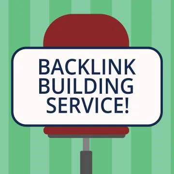 Handwriting text writing Backlink Building Service. Concept meaning Increase 스톡 일러스트