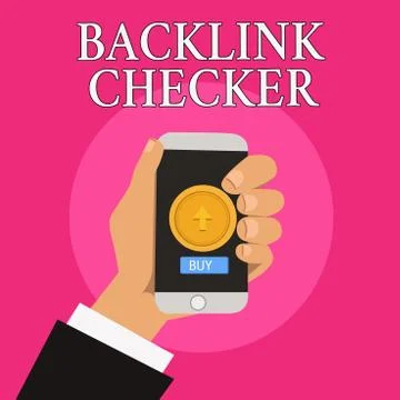 Handwriting text writing Backlink Checker. Concept meaning Find your competitors イラスト素材