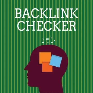 Handwriting text writing Backlink Checker. Concept meaning Find your competitors Stock Illustration