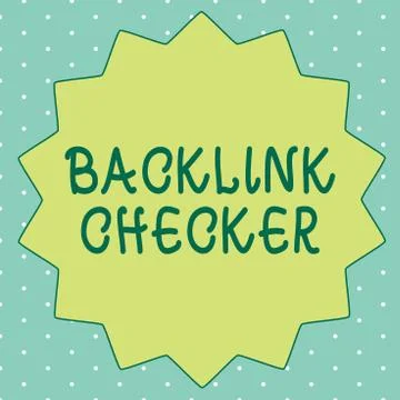 Handwriting text writing Backlink Checker. Concept meaning Find your competitors Stock Illustration