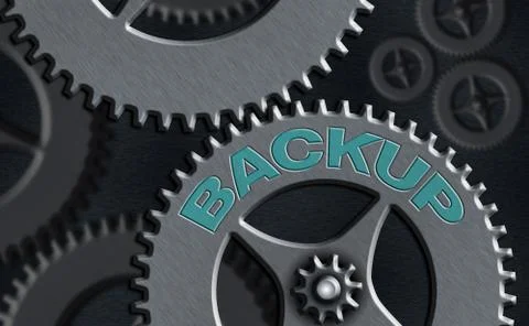 Handwriting text writing Backup. Concept meaning process that protects important Illustrazione stock