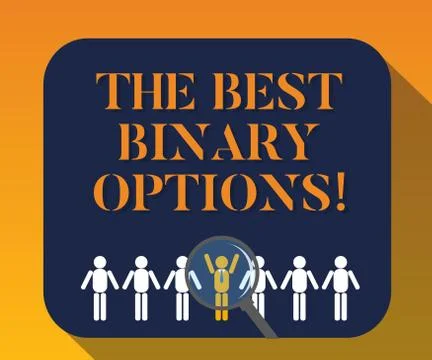 Handwriting text writing The Best Binary Options. Concept meaning Great Illustrazione stock