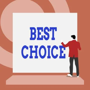 Handwriting text writing Best Choice. Concept meaning of the highest quality or Stock Illustration