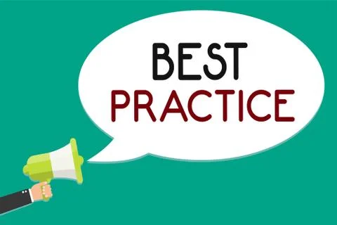 Handwriting text writing Best Practice. Concept meaning Method Systematic Ilustración de archivo