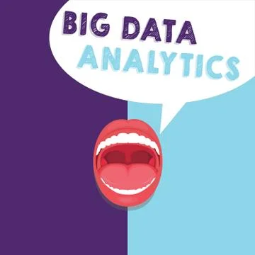 Handwriting text writing Big Data Analytics. Concept meaning The process of Illustrazione stock