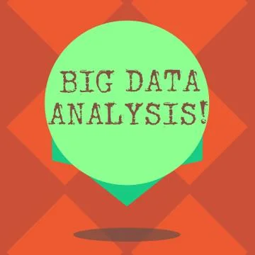 Handwriting text writing Big Data Analysis. Concept meaning complex process of Stock Illustration