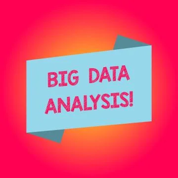 Handwriting text writing Big Data Analysis. Concept meaning complex process of Stock Illustration