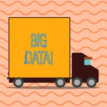 Handwriting text writing Big Data. Concept meaning extremely large sets that may Stock Illustration