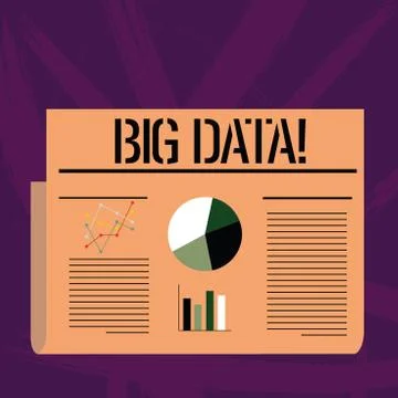 Handwriting text writing Big Data. Concept meaning extremely large sets that  Stock Illustration