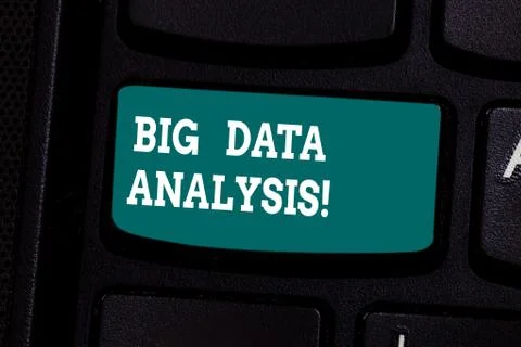 Handwriting text writing Big Data Analysis. Concept meaning complex process of 스톡 사진