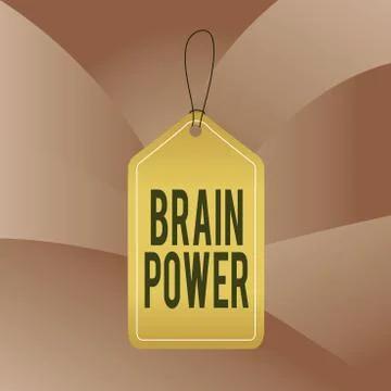 Handwriting text writing Brain Power. Concept meaning Ability to comprehend To イラスト素材