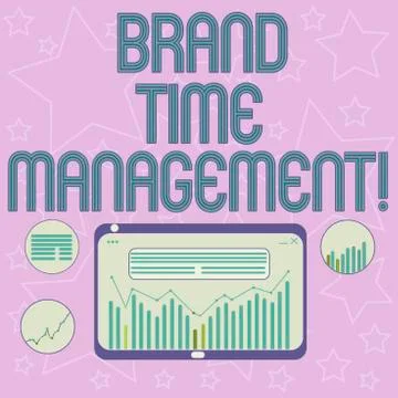 Handwriting text writing Brand Time Management. Concept meaning Increase the Stock Illustration