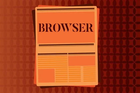Handwriting text writing Browser. Concept meaning Computer program Graphical Stock Illustration