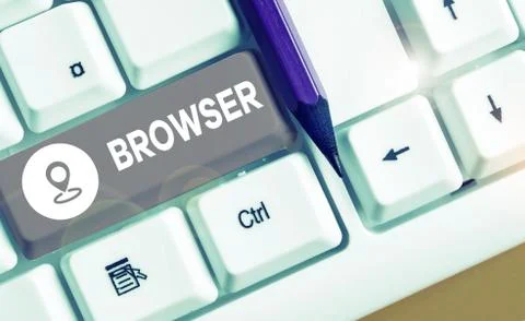 Handwriting text writing Browser. Concept meaning Computer program Graphical Fotos de archivo