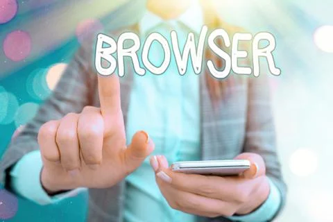 Handwriting text writing Browser. Concept meaning Computer program Graphical Fotos de archivo