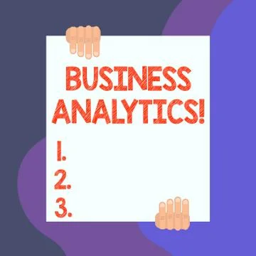 Handwriting text writing Business Analytics. Concept meaning methodical explo Illustrazione stock