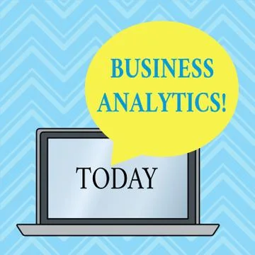 Handwriting text writing Business Analytics. Concept meaning methodical 스톡 일러스트