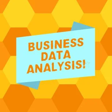 Handwriting text writing Business Data Analysis. Concept meaning process of Illustrazione stock