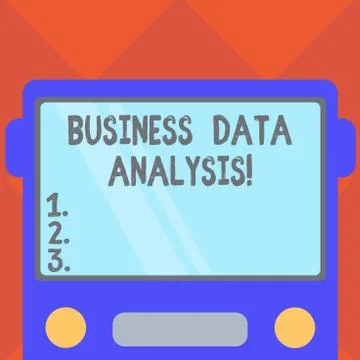 Handwriting text writing Business Data Analysis. Concept meaning process of Illustrazione stock