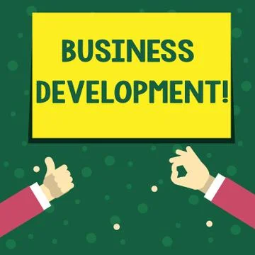 Handwriting text writing Business Development. Concept meaning Develop and 스톡 일러스트