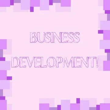 Handwriting text writing Business Development. Concept meaning Develop and Stock Illustration