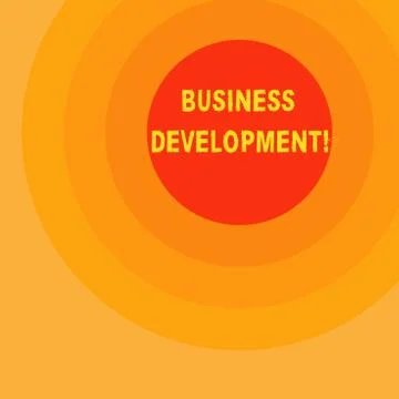 Handwriting text writing Business Development. Concept meaning Develop and Stockillustratie