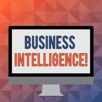 Handwriting text writing Business Intelligence. Concept meaning strategies and Stockillustratie