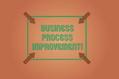 Handwriting text writing Business Process Improvement. Concept meaning optimize Stock Illustration