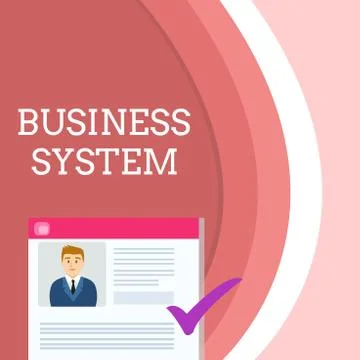 Handwriting text writing Business System. Concept meaning A method of analyzing イラスト素材