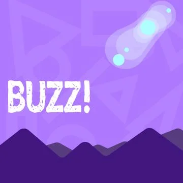 Handwriting text writing Buzz. Concept meaning Hum Murmur Drone Fizz Ring Stock Illustration