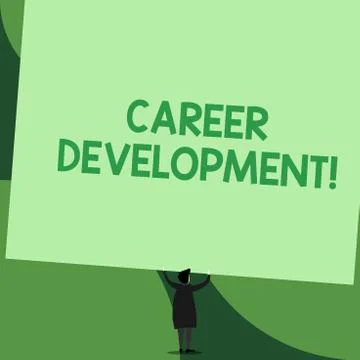 Handwriting text writing Career Development. Concept meaning Lifelong learning 스톡 일러스트